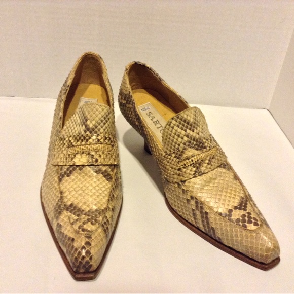 New Sartore Paris Vintage Python Skin Ankle Boots 5.5 Made in France - Picture 4 of 10